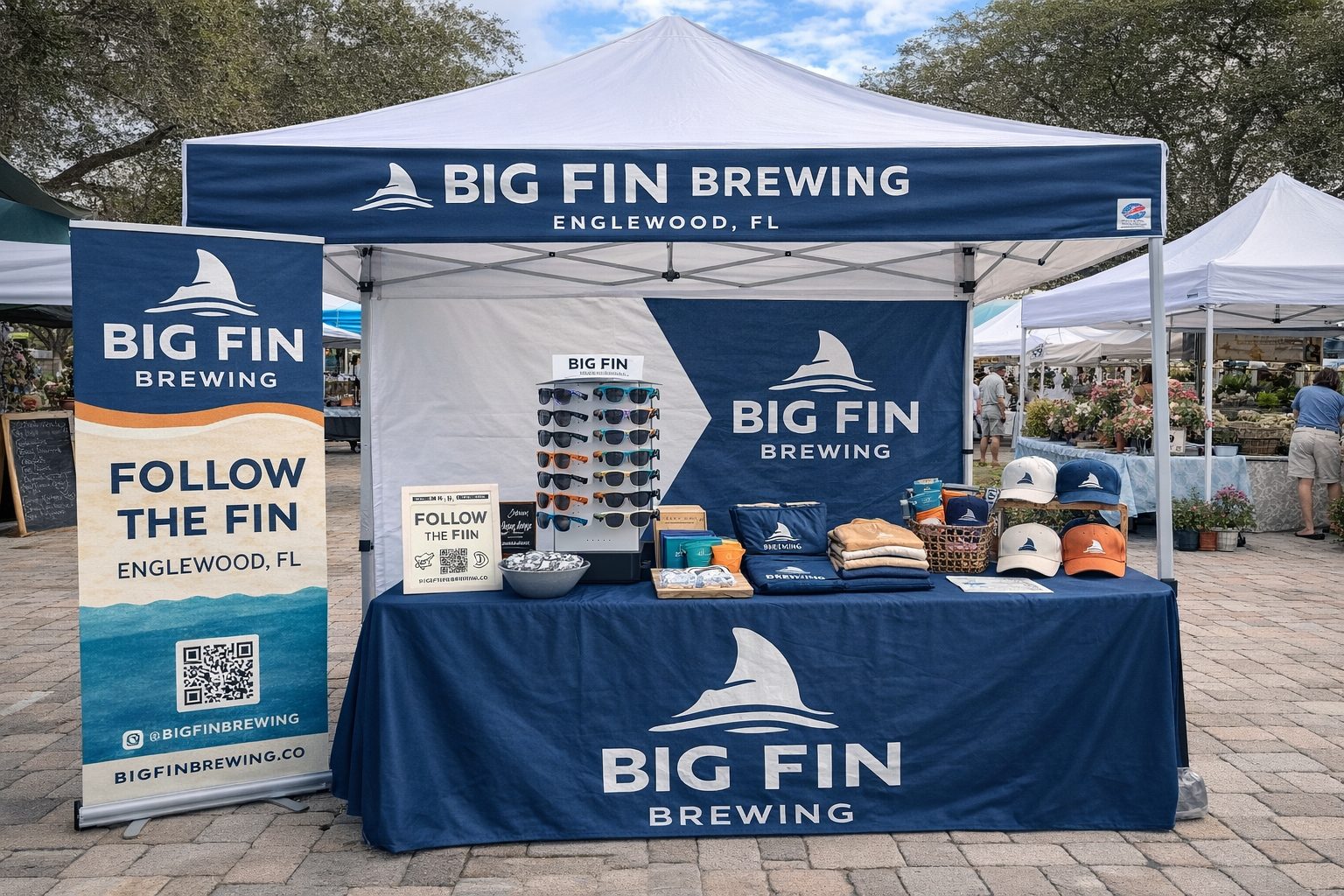 The Big Fin Brewing tent at the Dearborn Street Market